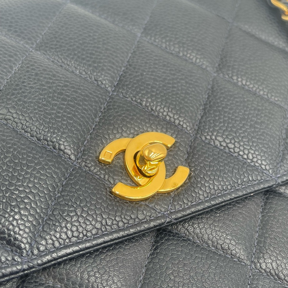 Chanel 1996 Classic Single Flap Square Medium Blue - Picture 6 of 16